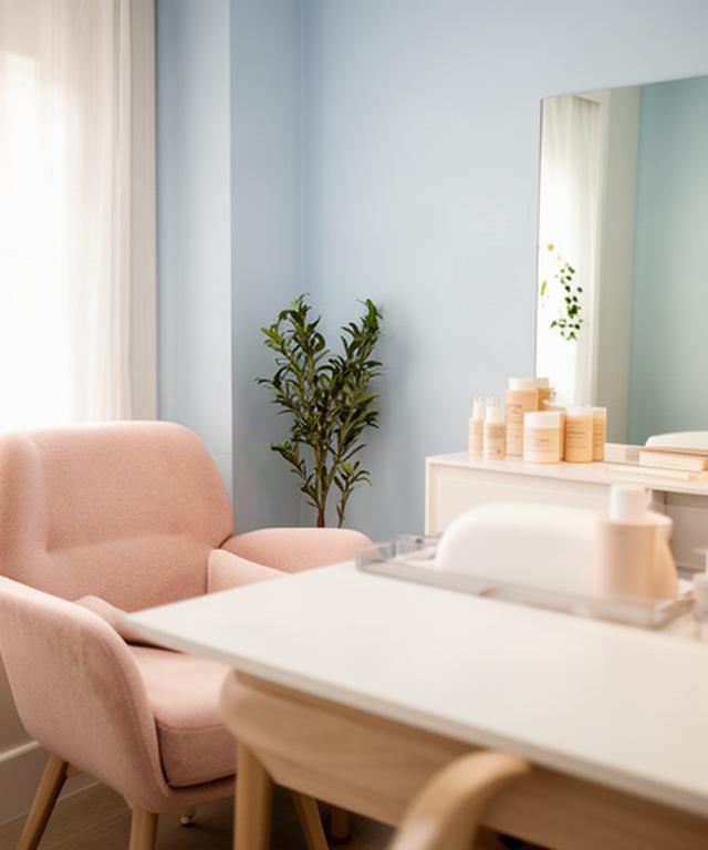 Sala de valoración de piel en Gandia con sillón cómodo, luz natural y mesa de consulta